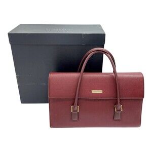 Burberry handbag brown red